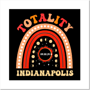 Total Solar Eclipse 2024 INDIANAPOLIS April 8th for women Posters and Art